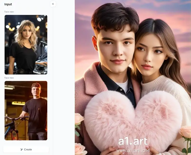 app from a1.art which is called couple photo