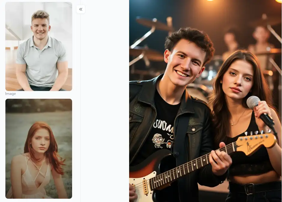 filter from a1.art which is called band couple photo filter from a1.art which is called band couple photo