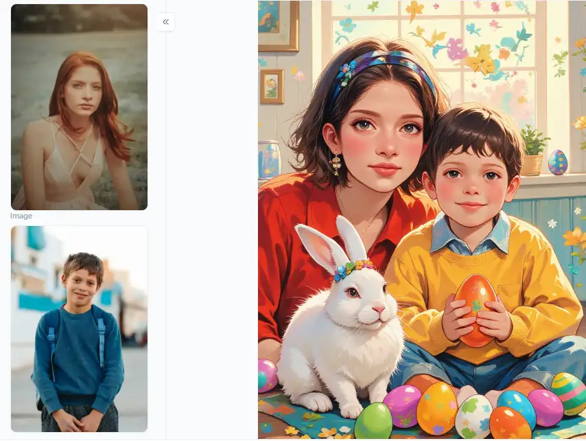 app from a1.art which is called easter parent child photo