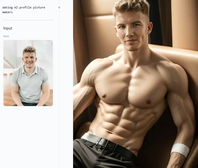 app from a1.art which is called muscle men sexy men sitting trousers