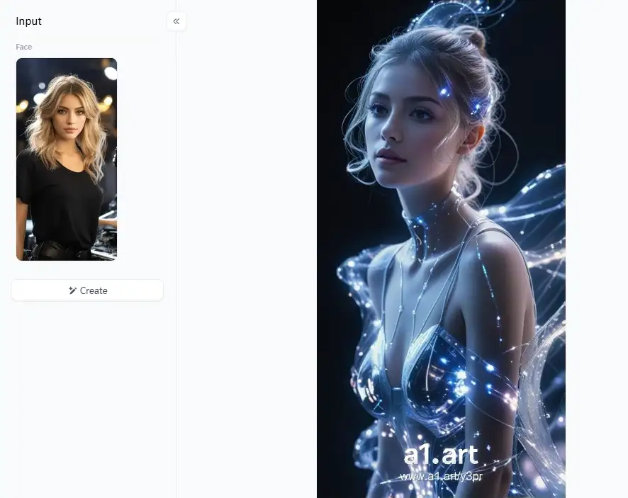 app from a1.art which is called glowing body