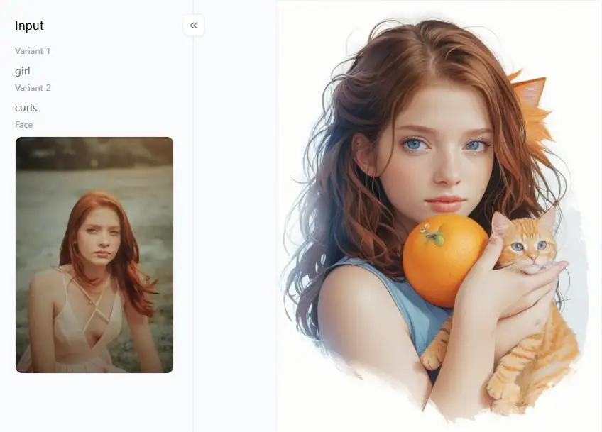 filter from a1.art which is called the fantasy world of orange cat