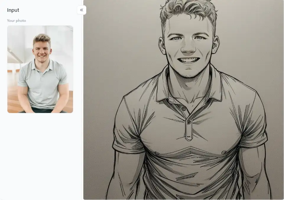 app from a1.art which is called pencil art portrait