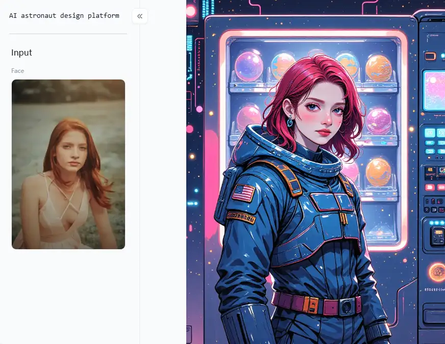 app from a1.art which is called space vending machine