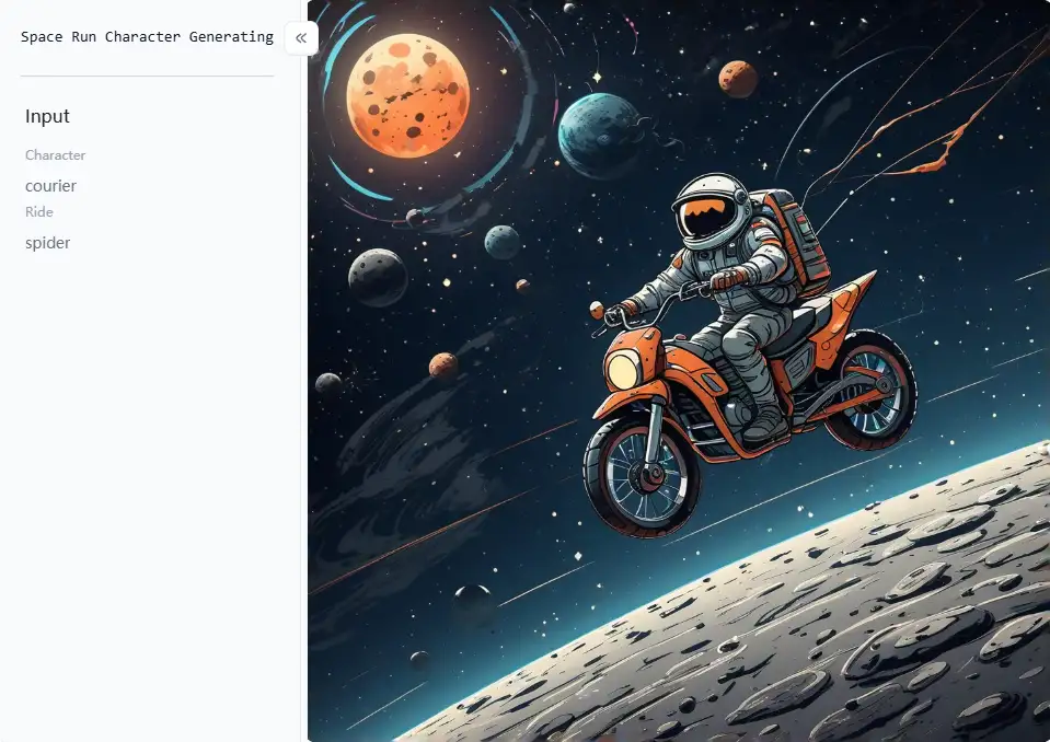 app from a1.art which is called space run