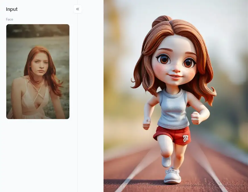 filter from a1.art which is called 3d running figure