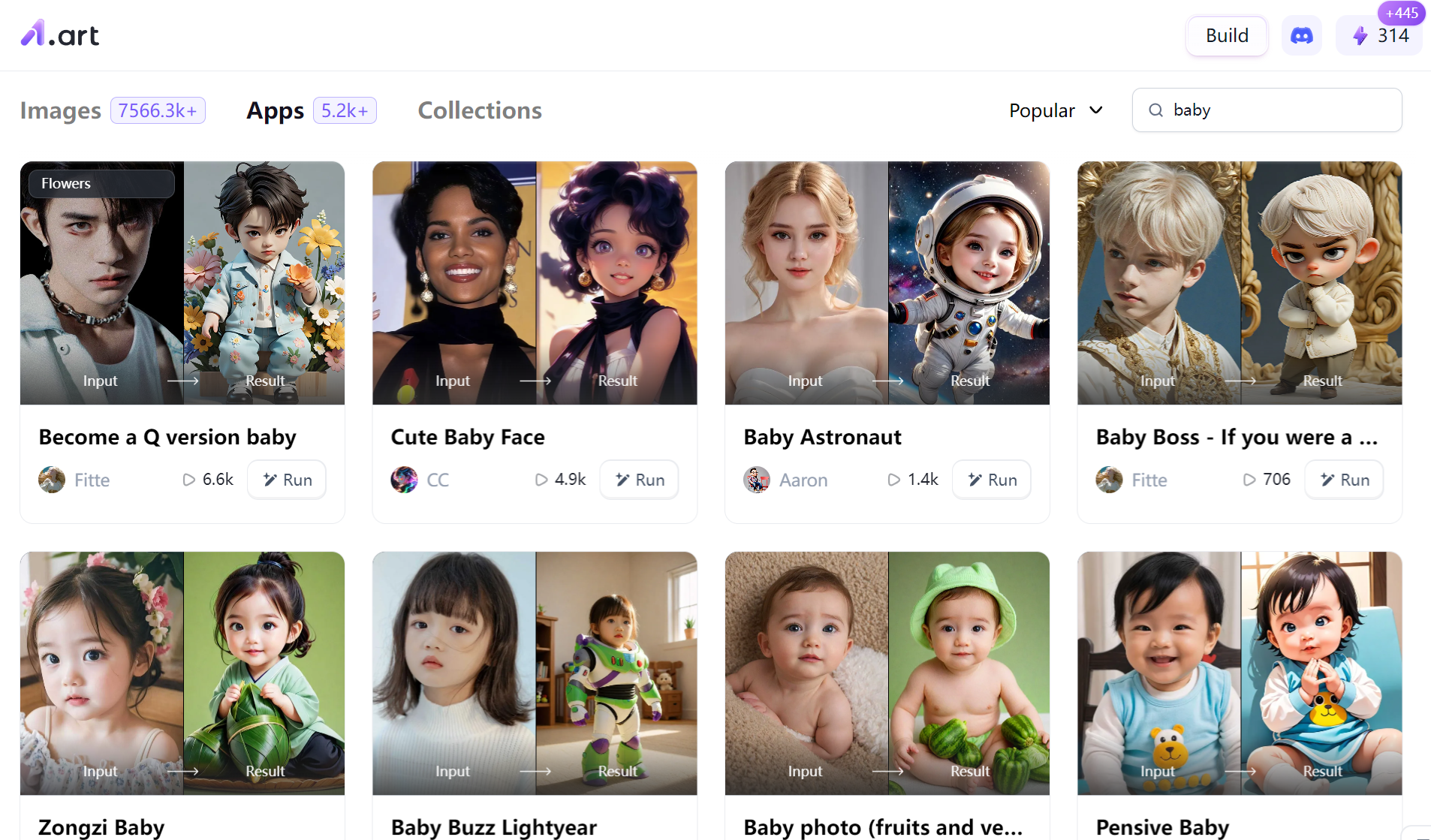 baby style apps in a1.art