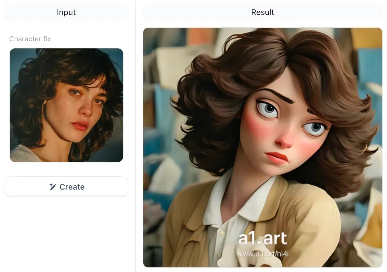 Disney-style anime character app of a1.art Disney-style anime character app of a1.art