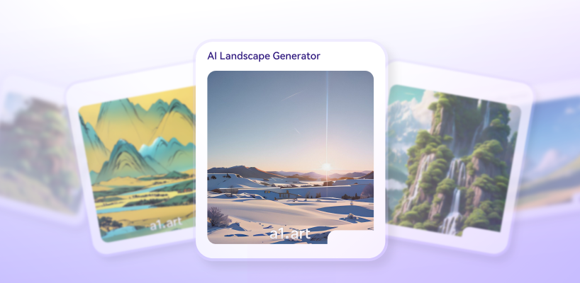 AI Landscape Generation with various styles