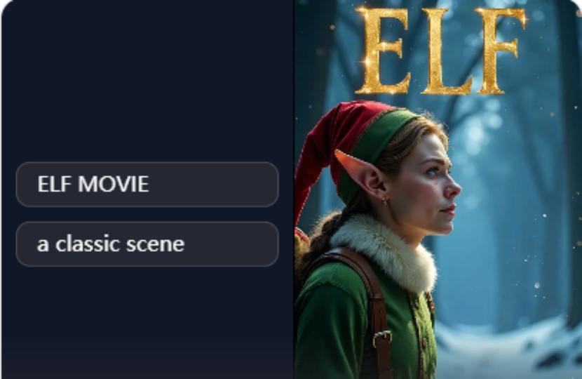 Elf Movie Poster Generator