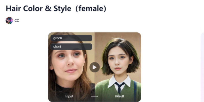 AI-enabled hairstyles change in seconds