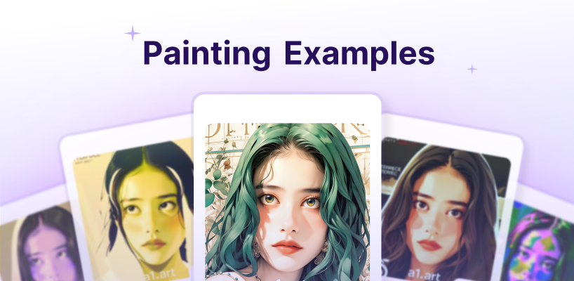 Online AI Painter examples for Fun