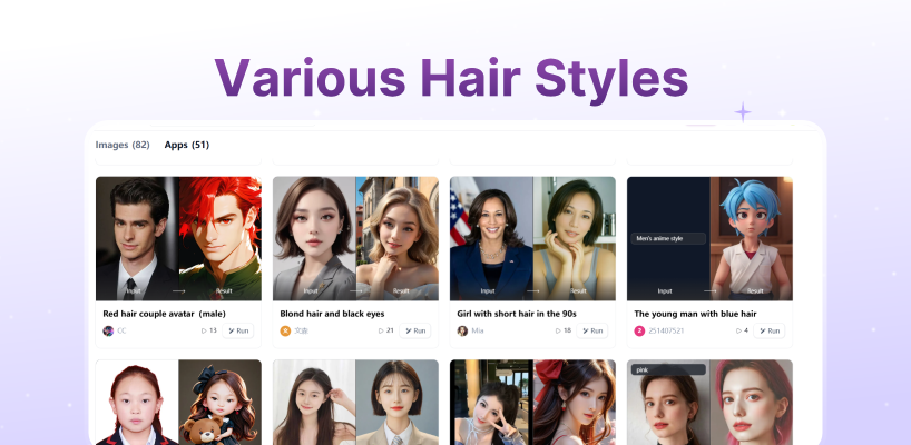 Various Short Hair Styles 