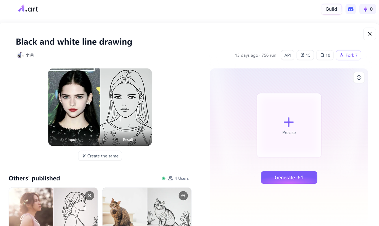 Turn Photo Into Line Drawing Art 